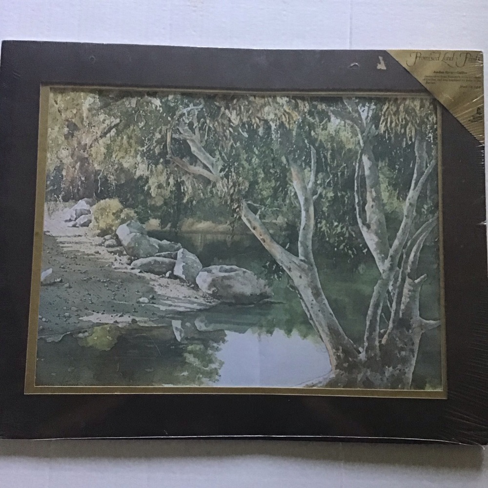 Religious Promised Land Prints Jordan River Galilee Bible Jesus Gordon Wetmore